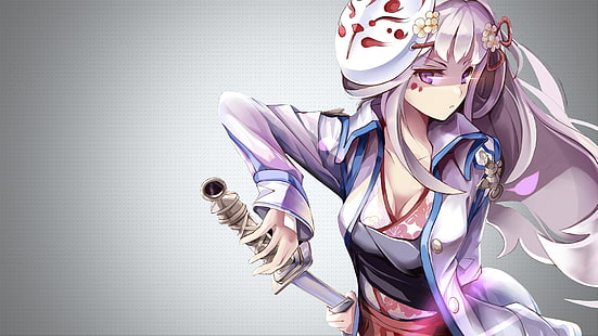 Rosa behaarte Mädchen Anime Charakter Illustration, Anime, Anime Mädchen, Fan Art, Crux Knight Pintail, Schwert Mädchen (Spiel), HD-Hintergrundbild HD wallpaper