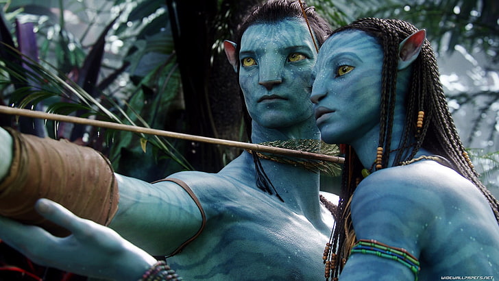 Capture d'écran de la scène du film Avatar, Avatar, films, CGI, rendu, science-fiction, futuriste, Flèche, Fond d'écran HD