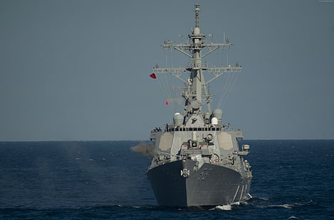 Arleigh Burke-class, USA Navy, destroyer, USS Laboon, DDG-58, HD wallpaper HD wallpaper