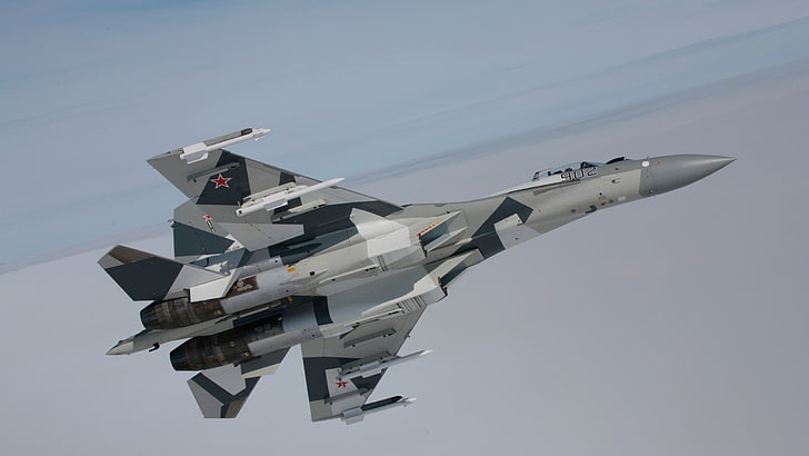 военни, военни самолети, реактивен изтребител, Сухой, Сухой Су-27, ВВС на Русия, HD тапет