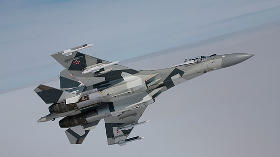 askeri, askeri uçak, jet avcı uçağı, Sukhoi, Sukhoi Su-27, Rus Hava Kuvvetleri, HD masaüstü duvar kağıdı HD wallpaper