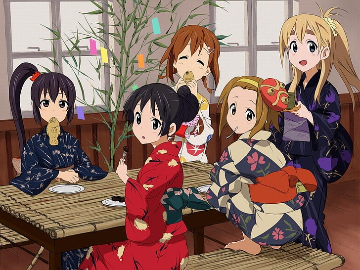 Akiyama Mio, Anime Girls, Hirasawa Yui, K ON!, Kotobuki Tsumugi, Nakano  Azusa, HD wallpaper | Wallpaperbetter