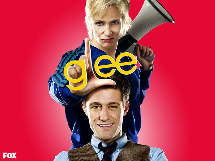 TV-show, Glee, Jane Lynch, Matthew Morrison, Sue Sylvester, Will Schuester, HD tapet