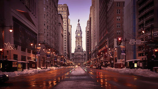 paysage urbain, ville, États-Unis, Philadelphie, Fond d'écran HD HD wallpaper