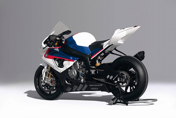 BMW S 1000 RR, Motorbikes, Simple Background, HD wallpaper