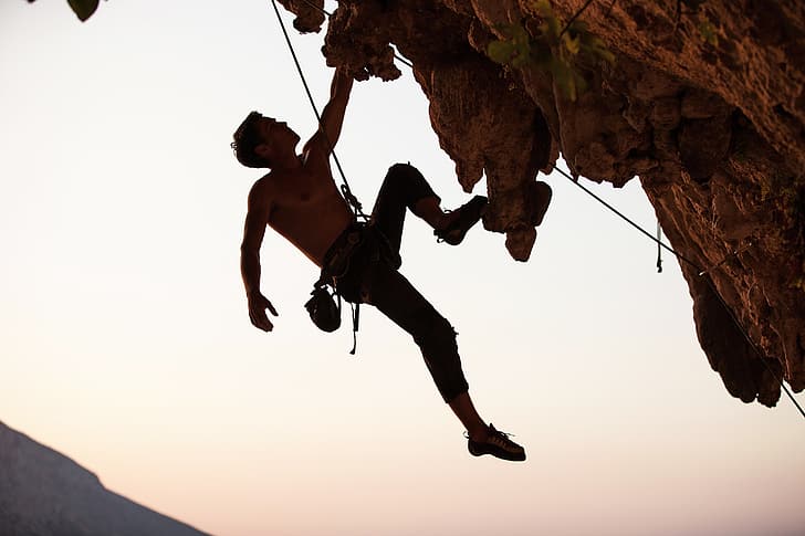 foto, Olah Raga, Rock, Jantan, Climbing, Climber, Wallpaper HD