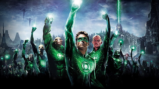Зелен фенер тапет, фантастика, филм, супергерой, зелен фенер, Райън Рейнолдс, HD тапет HD wallpaper