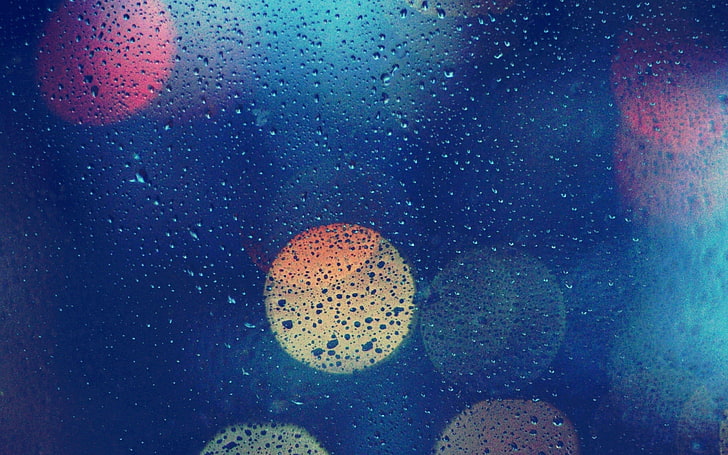 water dew on glass bokeh photography, bokeh, water on glass, HD wallpaper