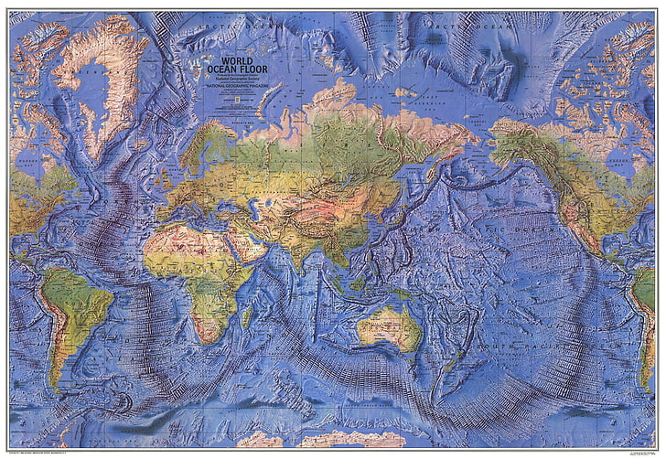 cartel del mapa mundial, tierra, el mundo, mapa, continentes, Atlas, océanos, Fondo de pantalla HD