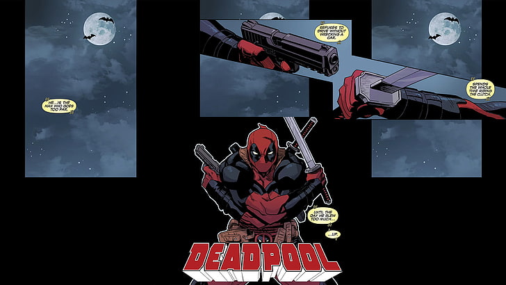 Ilustración de Deadpool, Deadpool, Marvel Comics, comics, Fondo de pantalla HD