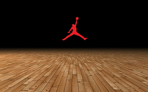 Basket, Michael Jordan, Jordan-logotyp, HD tapet HD wallpaper