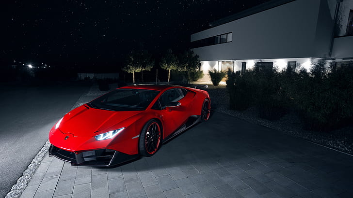 Lamborghini, спорткар, Super Car, красный, суперкар, красные автомобили, HD обои