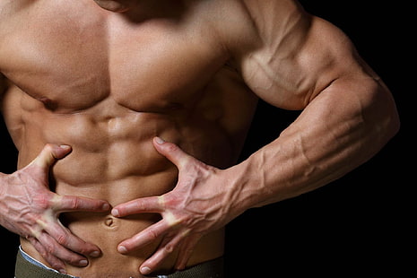 pose, muskel, presse, abs, bodybuilder, HD-Hintergrundbild HD wallpaper