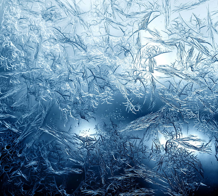 Ice pattern, ice, frost, pattern, HD wallpaper