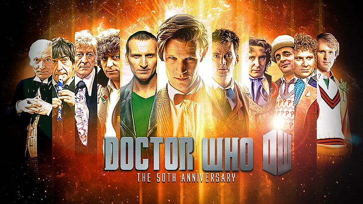 โปสเตอร์ Doctor Who The 50th Anniversary, Doctor Who, The Doctor, วอลล์เปเปอร์ HD