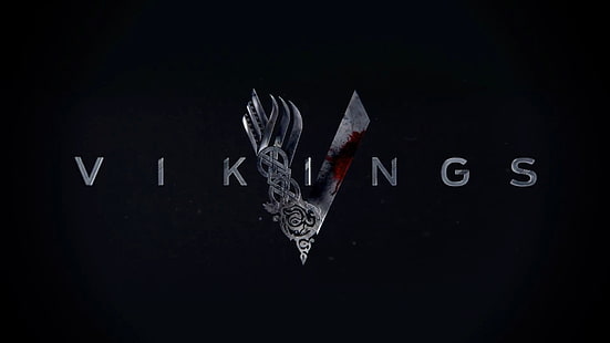Texto dos Vikings, Programa de TV, Vikings, Logotipo, Vikings (Programa de TV), HD papel de parede HD wallpaper