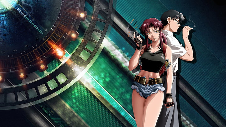 بلاك لاجون revy 1280x800 Anime Hot Anime HD Art، Black Lagoon، Revy، خلفية HD