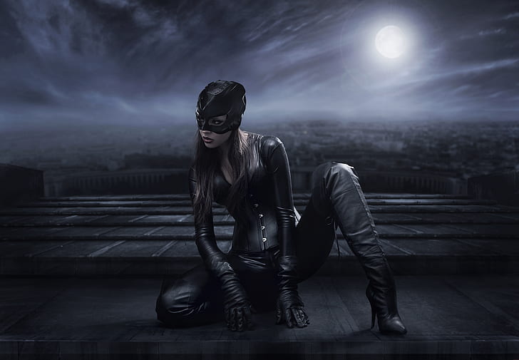catwoman, superhelden, cosplay, hd, 4 karat, 5 karat, 8 karat, 10 karat, HD-Hintergrundbild