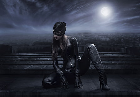 Catwoman, superhéroes, cosplay, hd, 4k, 5k, 8k, 10k, Fondo de pantalla HD HD wallpaper