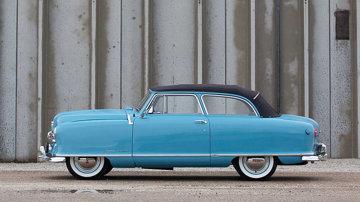 1950, 5021, convertible, custom, landau, nash, rambler, retro, vintage, HD wallpaper