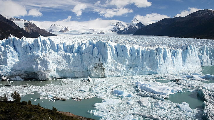 perito moreno, lodowiec, Patagonia, przyroda, krajobraz, Tapety HD
