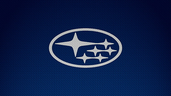 Subaru, въглеродни влакна, лого, кола, марки, синьо, просто, HD тапет HD wallpaper