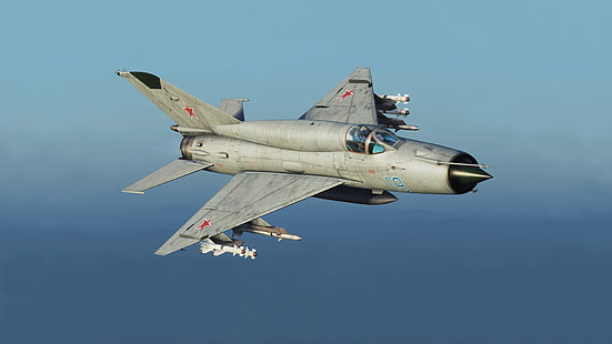 Legenda, OKB MiG, MiG-21bis, lutador Frontline, HD papel de parede HD wallpaper