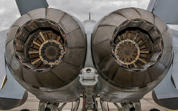jetmotor, flygplan, McDonnell Douglas F / A-18 Hornet, turbiner, HD tapet