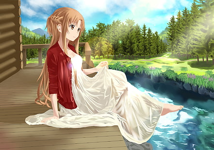 Schwert Art Online, Asuna Yuuki, HD-Hintergrundbild HD wallpaper