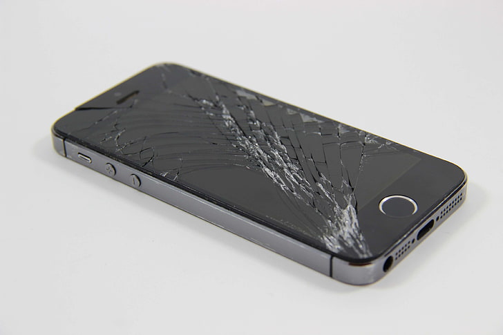 Broken Broken Display Broken Iphone Crack Damaged Display Lcd Mobile Hd Wallpaper Wallpaperbetter