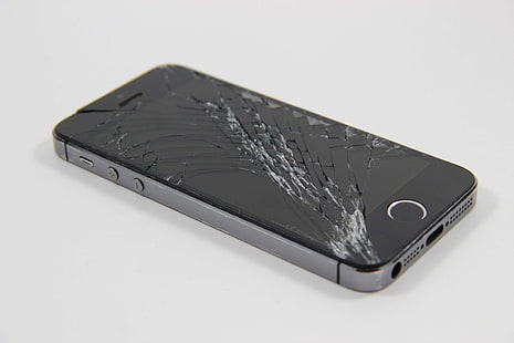 сломанный, сломанный дисплей, сломанный iphone, трещина, поврежденный, дисплей, жк, мобильный, телефон, ремонт, экран, смартфон, сенсорный, HD обои HD wallpaper