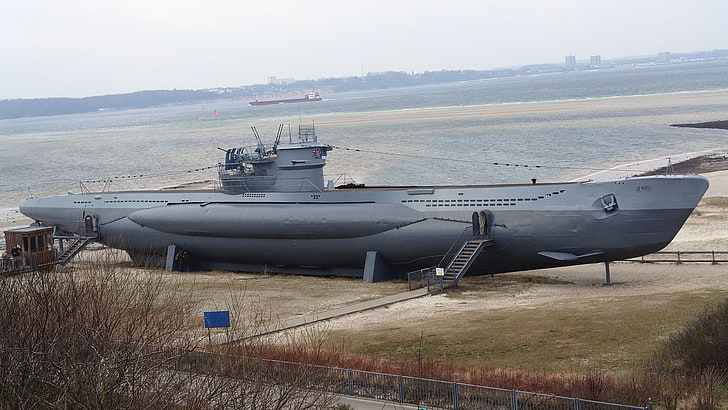 submarine, U 995, military, vehicle, HD wallpaper