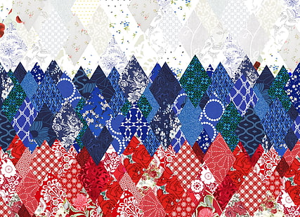 파란색, 빨간색과 흰색 꽃 디지털 ​​벽지, 패턴, 깃발, 러시아, 러시아어, 소치, 2014, 올림픽, 후 두둑, HD 배경 화면 HD wallpaper