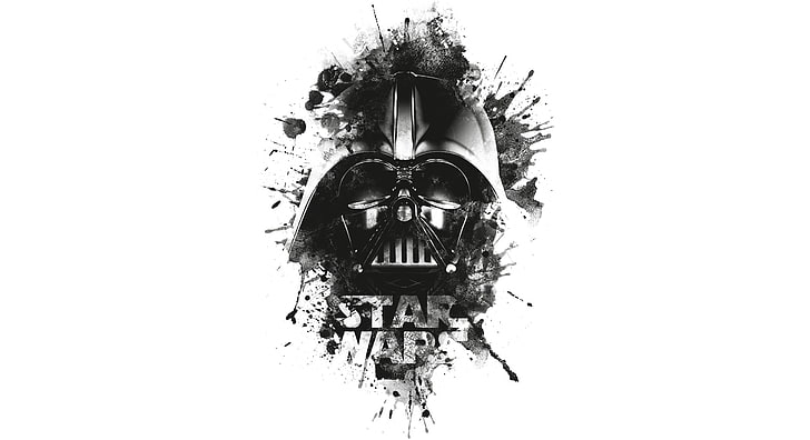 Fond d'écran Star Wars Darth Vader, Darth Vader, logo, noir, Star Wars, Fond d'écran HD