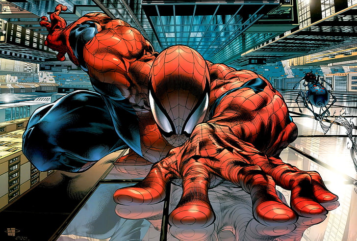 Fondo de pantalla digital Marvel Spider-Man, Spider-Man, Marvel Comics, Fondo de pantalla HD
