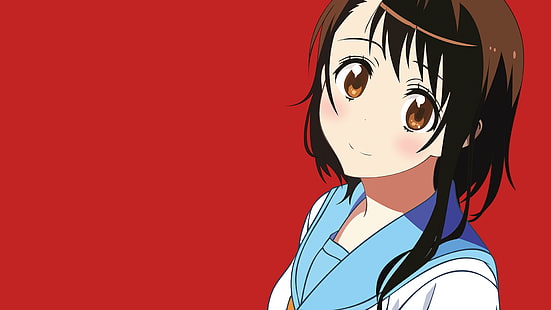anime, anime girls, Nisekoi, simple background, Onodera Kosaki, HD wallpaper HD wallpaper
