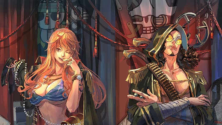 One Piece, Nami, Ussop, HD wallpaper