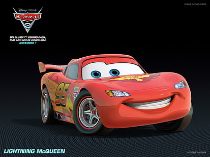 Disney, Lightning McQueen, McQueen Cars, film, Pixar, Fond d'écran HD HD wallpaper