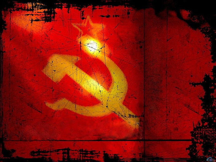 USSR flag, Man Made, Communism, Russia, Soviet, HD wallpaper