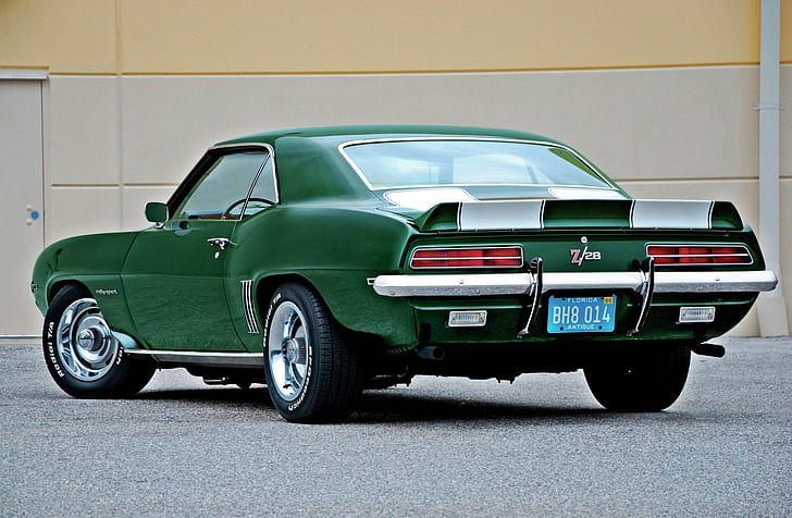 1969, camaro, cars, chevrolet, classic, usa, z28, HD wallpaper