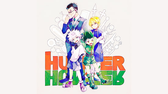 Anime, Hunter x Hunter, Gon css, Killua Zoldyck, Leorio Paradinight, HD wallpaper HD wallpaper