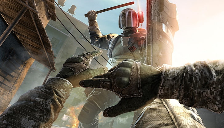 póster del juego de disparos, Warface, tirador en primera persona, Crytek, punto de vista, Fondo de pantalla HD