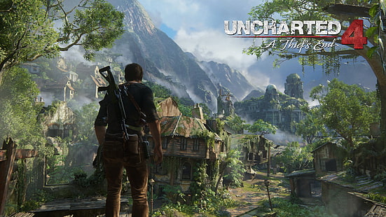 Fondo de pantalla digital de Uncharted 4, Uncharted 4: A Thief's End, PlayStation 4, Fondo de pantalla HD HD wallpaper