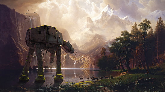 AT-AT Walker Malerei, Star Wars, AT-AT, Tierwelt, HD-Hintergrundbild HD wallpaper