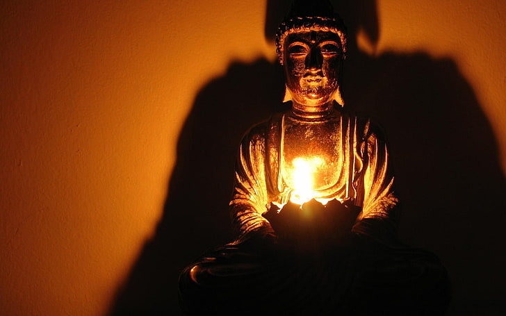 Buddha, meditation, andlig, buddhism, ljus, religion, HD tapet