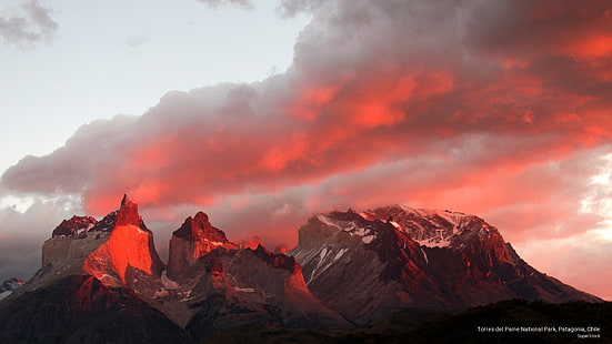 Torres del Paine National Park, Patagonia, Chile, South America, HD wallpaper HD wallpaper