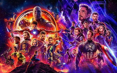 خيال ، ملصق ، شخصيات ، The Avengers: infinity War، خلفية HD HD wallpaper