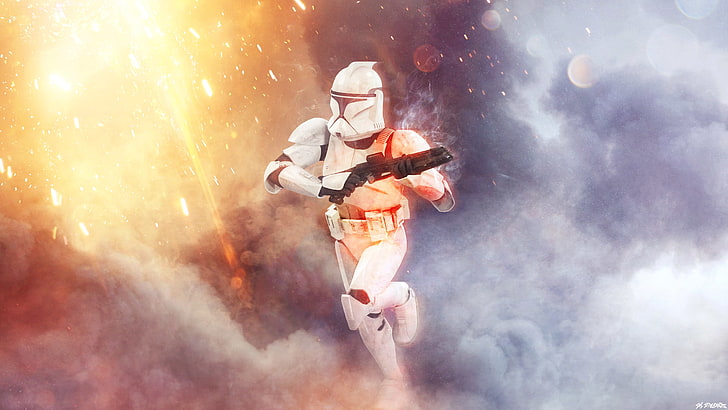 Clone trooper, star wars, bullets, guns, Games, HD wallpaper |  Wallpaperbetter