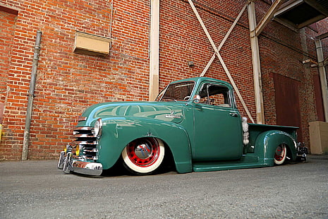 1951, 3100, auto, automobile, chevrolet, custom, lowrider, pickup, truck, vehicle, HD wallpaper HD wallpaper