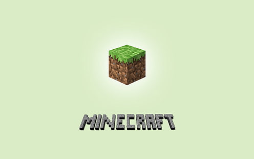 Minecraft cube illustration, minecraft, cube, ground, font, HD wallpaper HD wallpaper